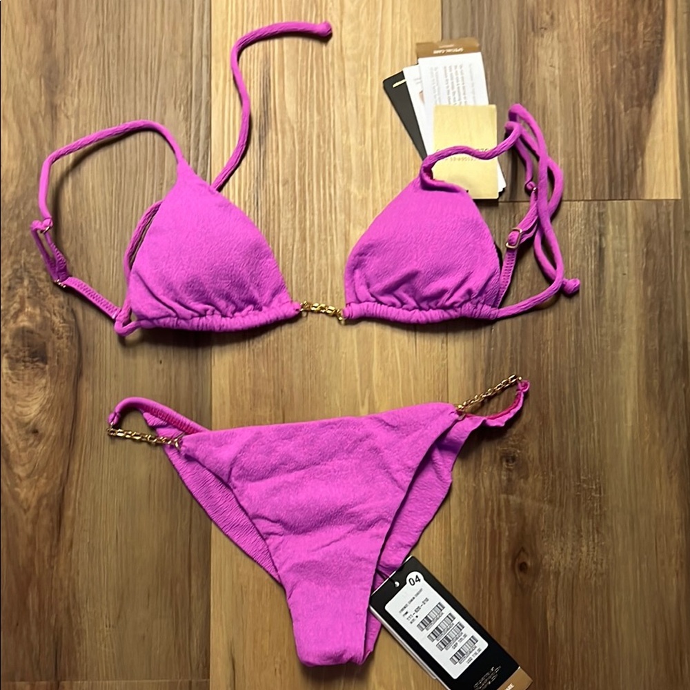 Vix Bikini with Gold Chain Accents
